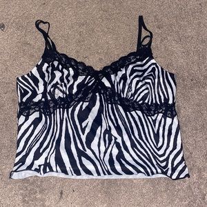 Zebra tank top